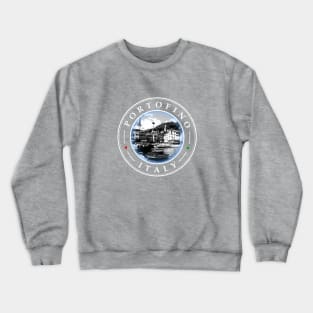 Portofino Italy - circular design Crewneck Sweatshirt